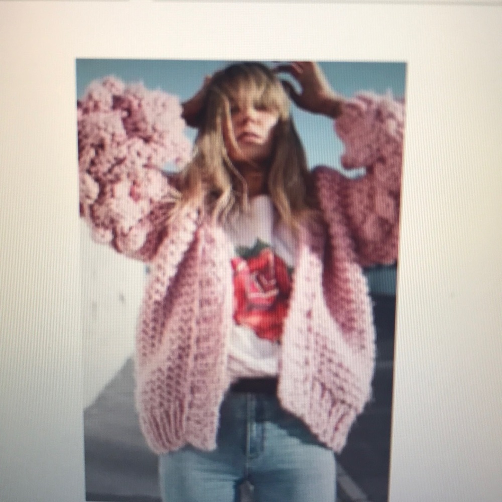 Sweater- open drape-y style